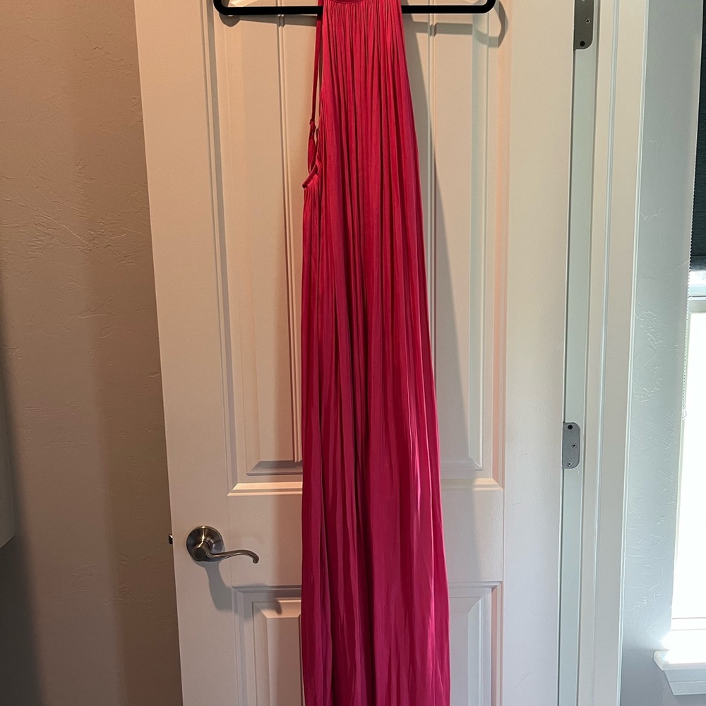 Elegant Pink Maxi Dress